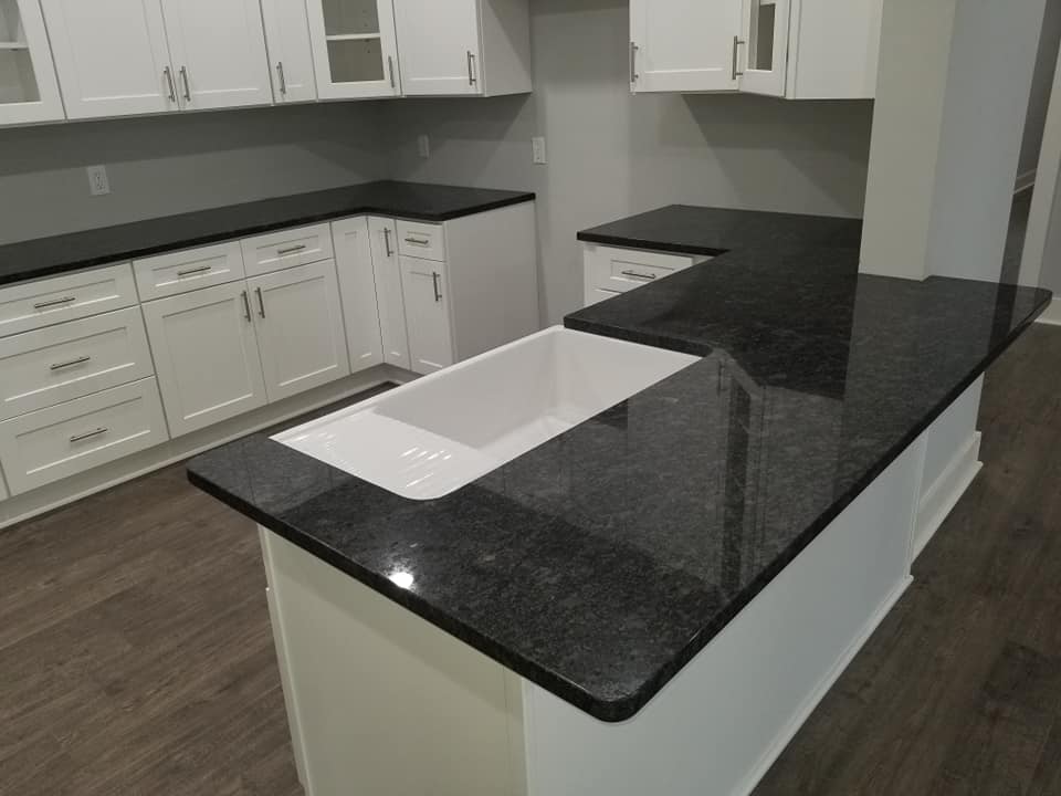 Steel Grey Granite Kitchen Countertop